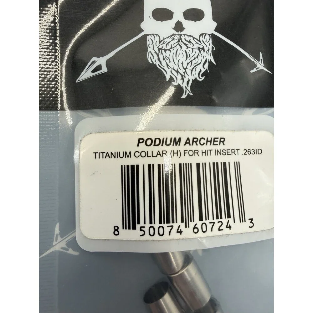 Podium Archer Hit Insert Collars - Titanium .263ID 6 Pack